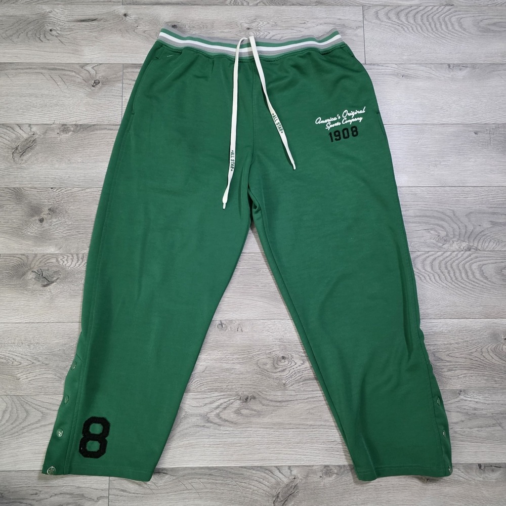 Converse‎ All Star EST 1908 Logo Green Sweatpants Men's Size XXL RARE